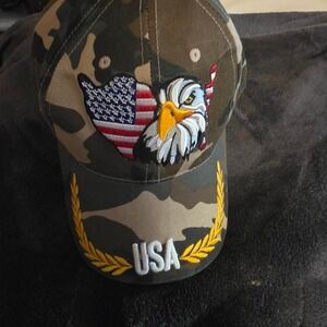American USA Eagle Trucker Embroidered Baseball Cap
